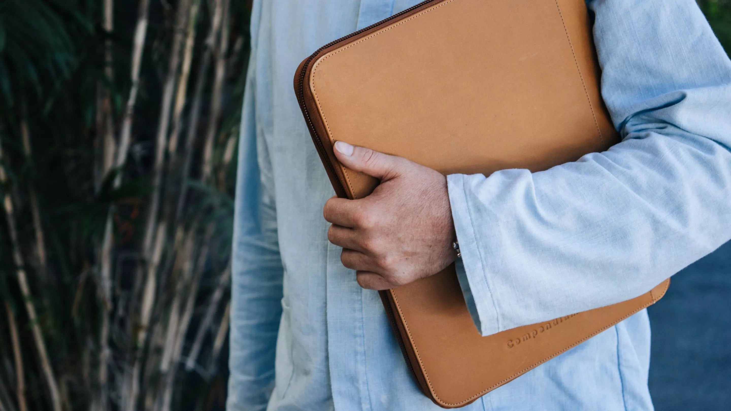 Leather Documents Folder traveling