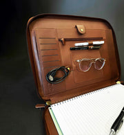 Compendium Co Leather Folder zipper