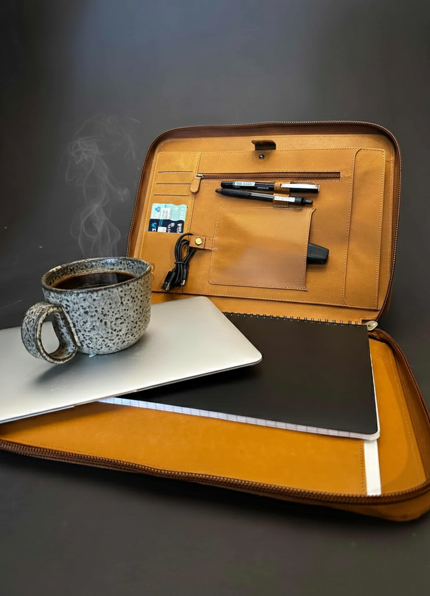 A4 work leather folder compendium co